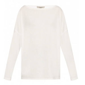 All Saints Rita off White Boat Neck Long Sleeve Knit Tops NWT Size Medium
